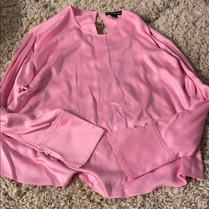 Something navy pink blouse